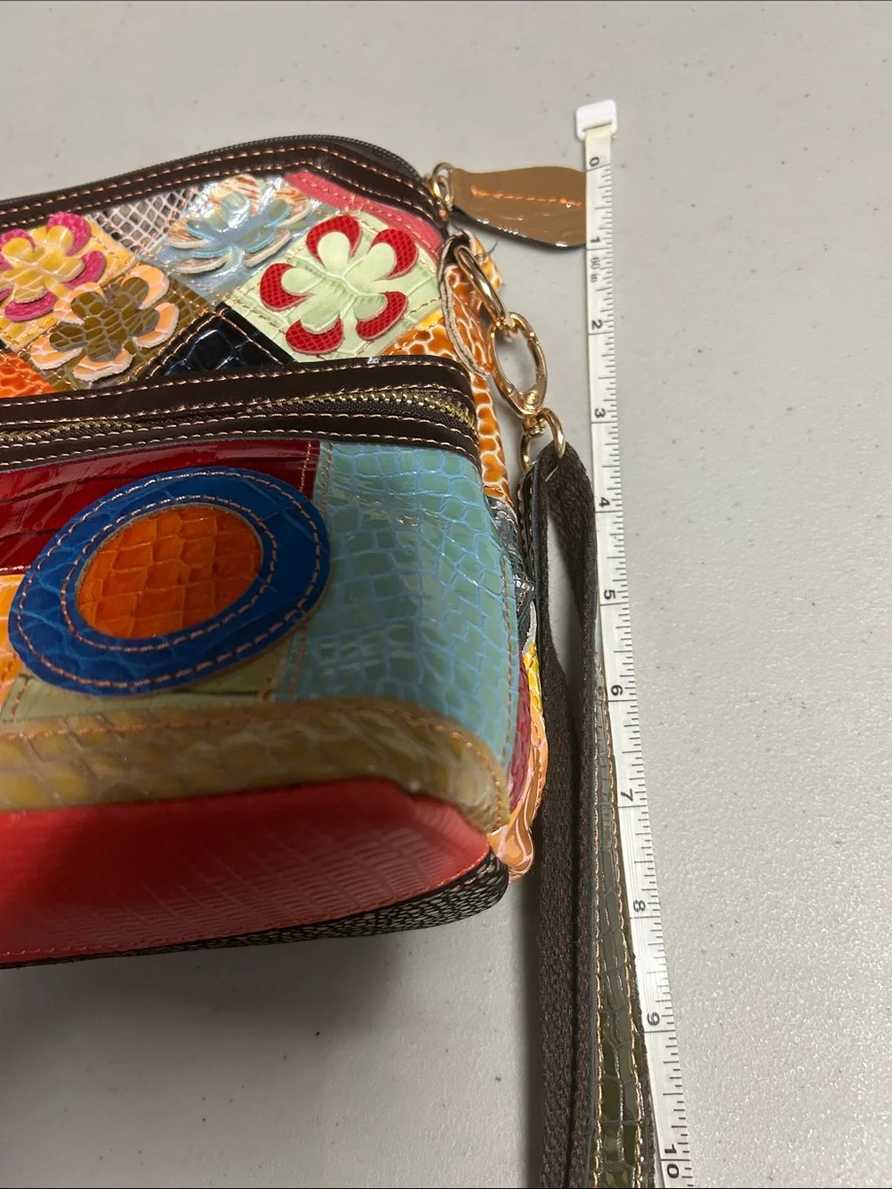 Patchwork multi colored purse - Picture 7 of 7
